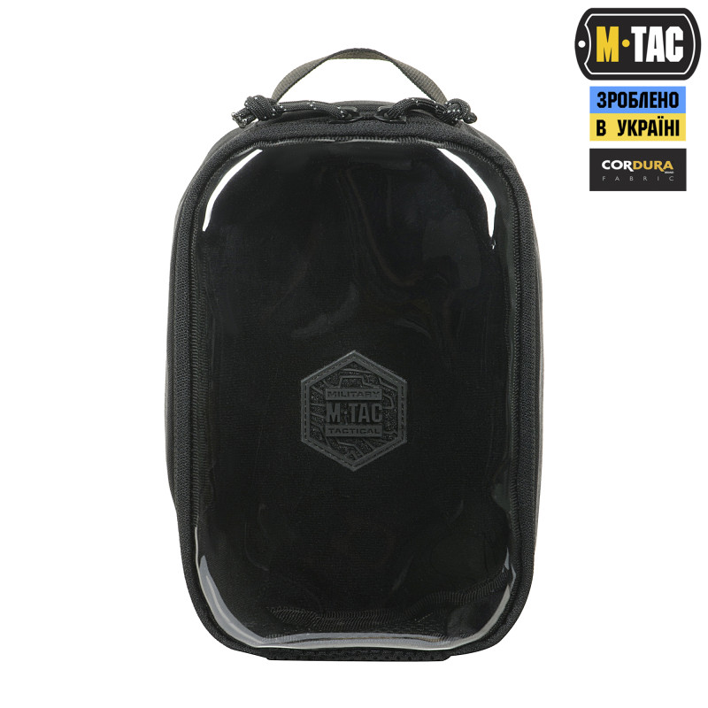 M-Tac органайзер утилітарний прозорий Elite Small Gen.II Black