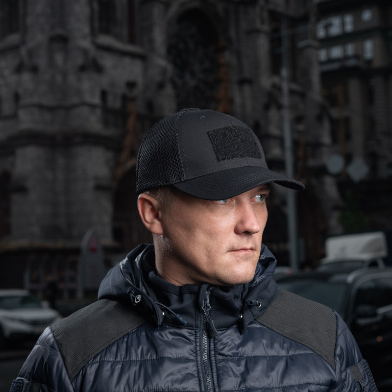 M-Tac бейсболка тактична з сіткою Elite Flex Black