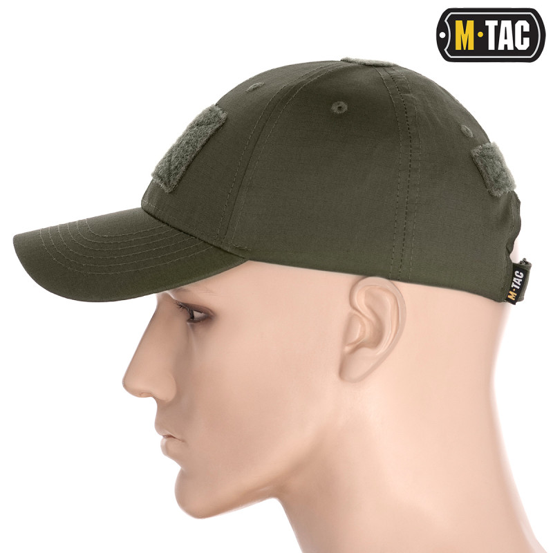 M-Tac бейсболка з липучкою Flex ріп-стоп Army Olive (L/XL)