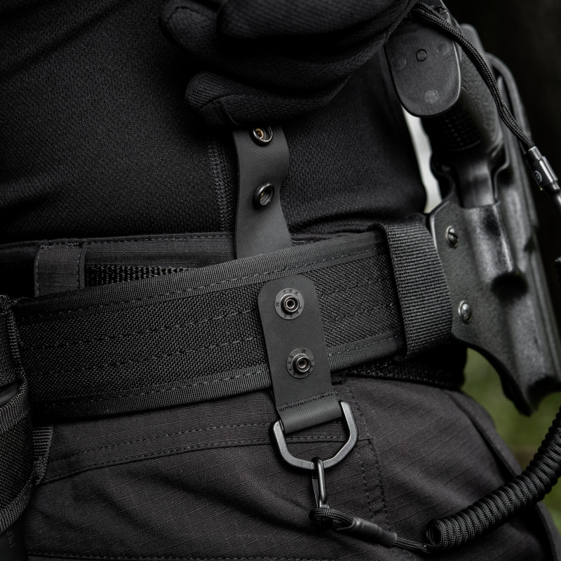 M-Tac кріплення з D-кільцем на тактичний ремінь (2 шт) Black