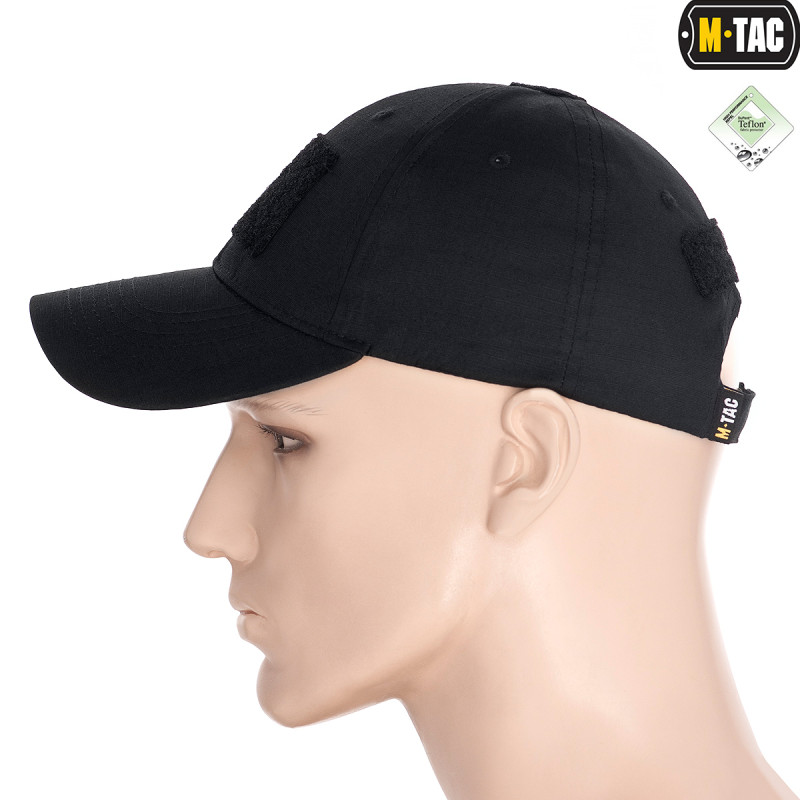 M-Tac бейсболка з липучкою Flex ріп-стоп Black (L/XL)