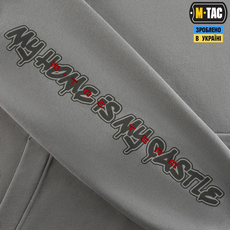 M-Tac кофта Hoodie My Home is my Castle Light Hard Grey