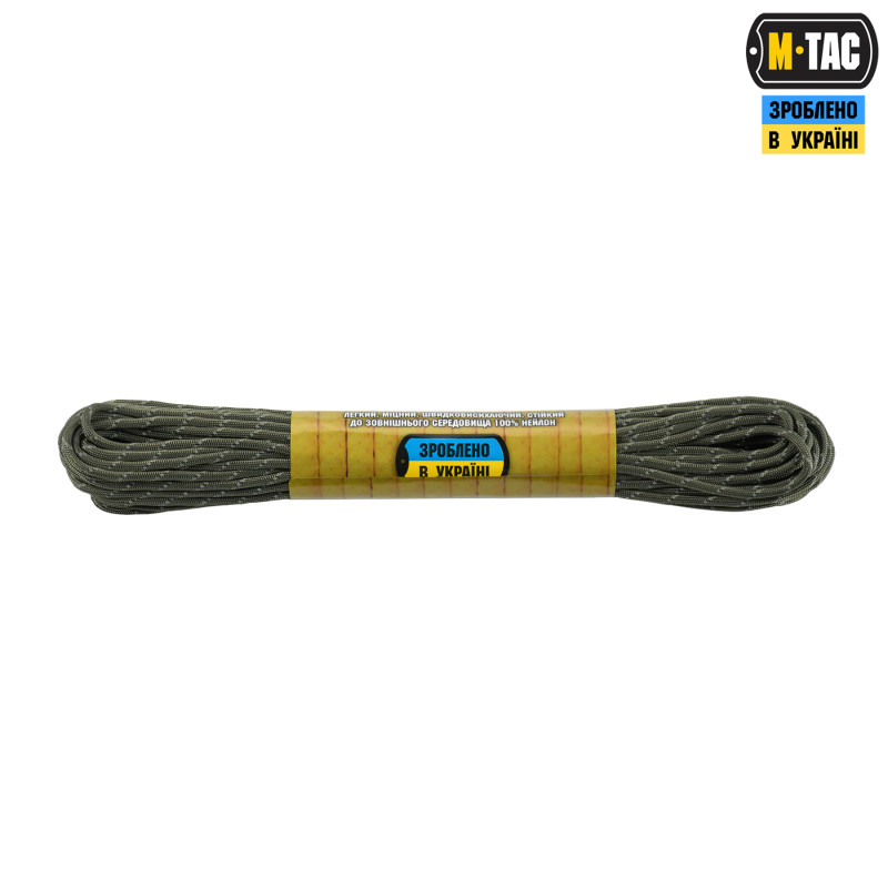 M-Tac паракорд 475 Ranger Green Reflective 15м