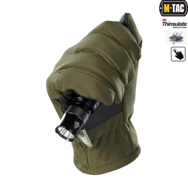 M-Tac рукавички Soft Shell Thinsulate Olive