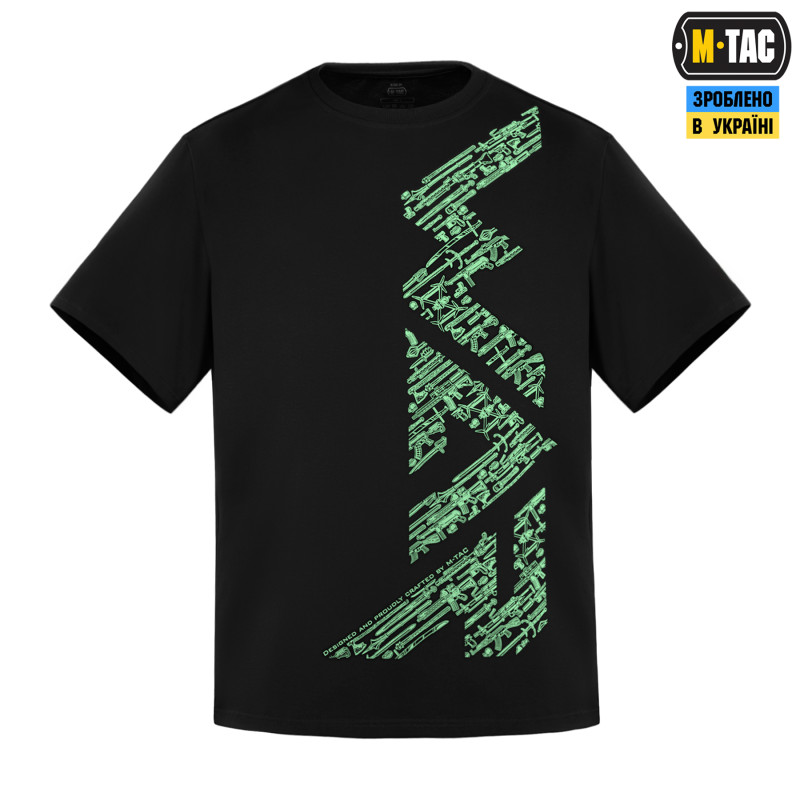 M-Tac футболка WAR Cotton Hard Black/Mint