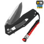 M-Tac темляк Viper Козацький Хрест V.2 Steel Black&Red