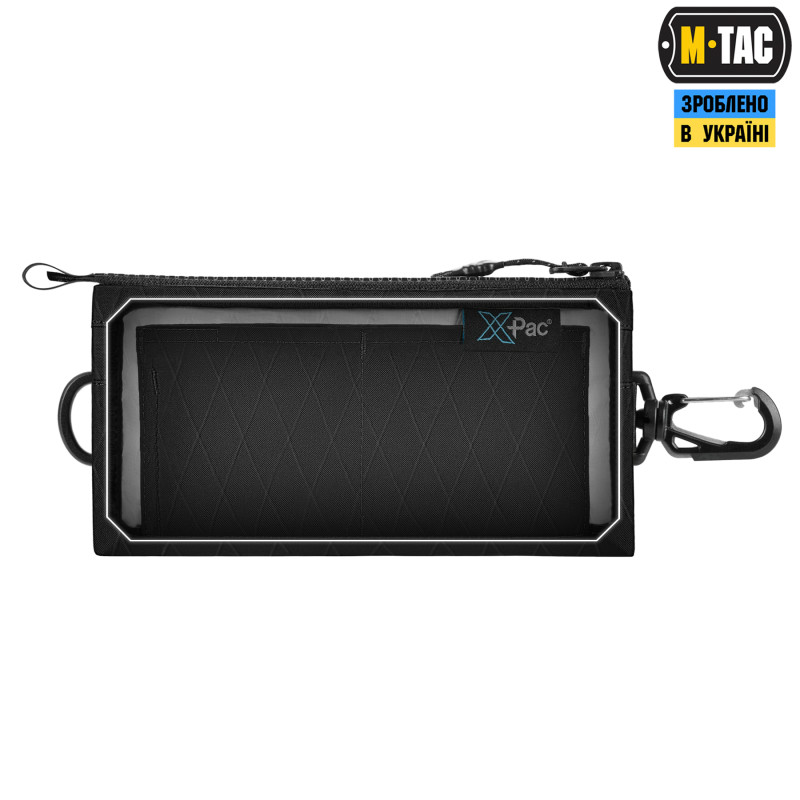 M-Tac гаманець горизонтальний з карабіном X-PAC Elite Black