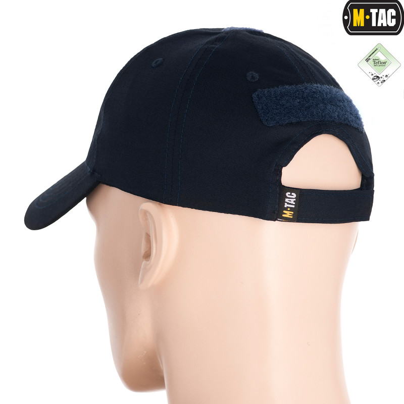 M-Tac бейсболка з липучкою Flex ріп-стоп Dark Navy Blue (L/XL)