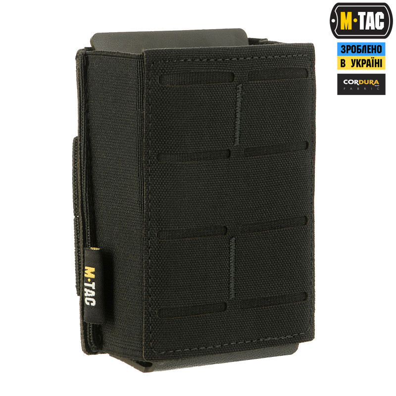 M-Tac підсумок для магазина на гумці (10 см) Laser Cut Black