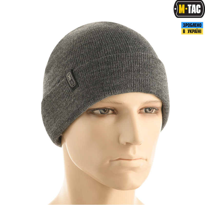M-Tac шапка тонка вязка 100% акрил Grey