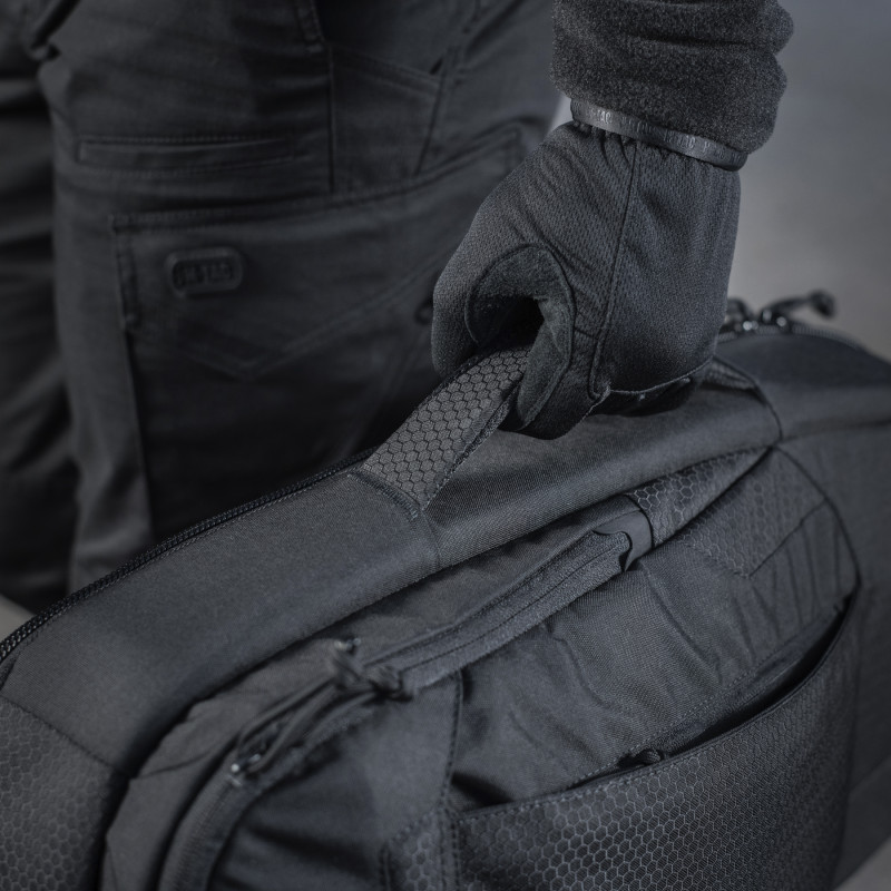 M-Tac рюкзак однолямочний Agent Elite Hex Black