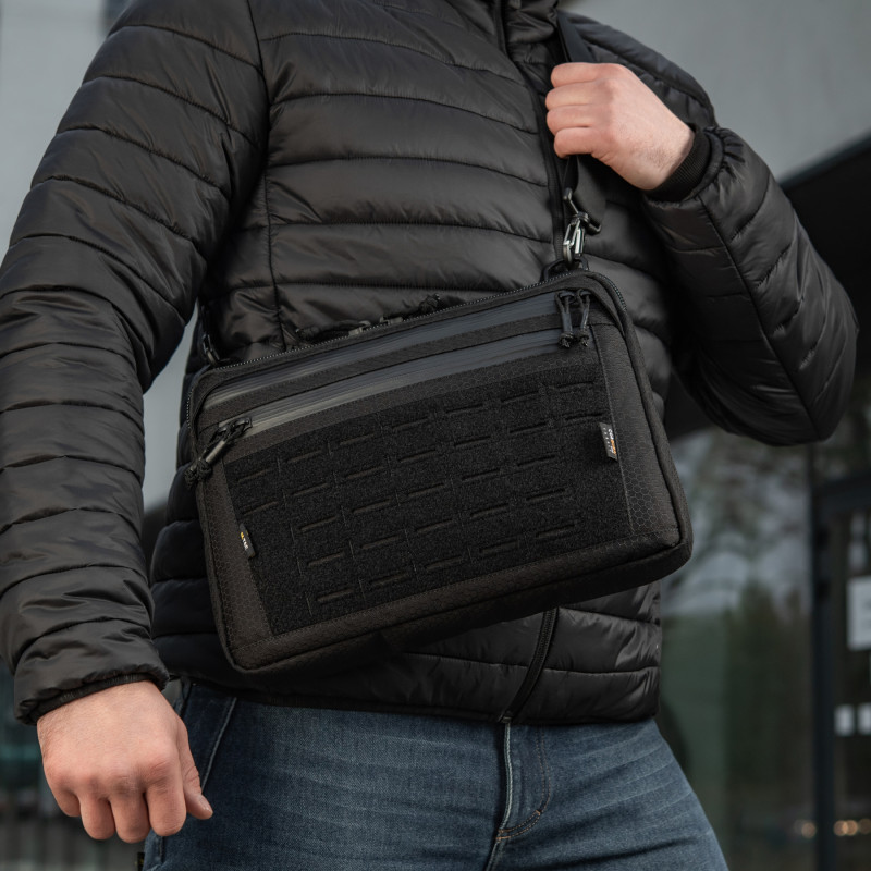 M-Tac сумка Admin Bag Large Elite з липучкою Hex Black