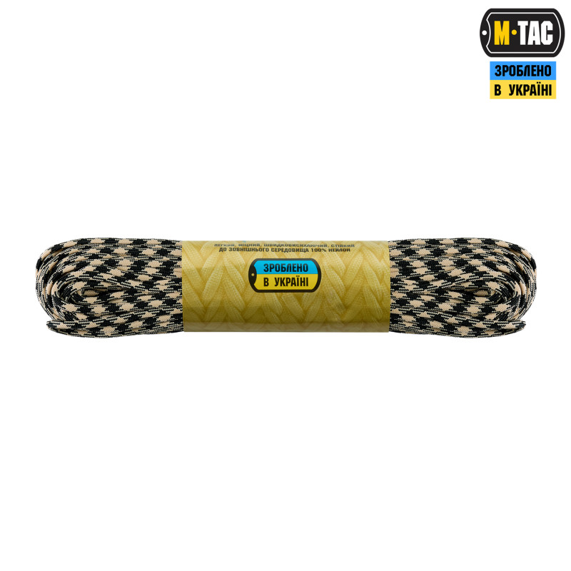 M-Tac паракорд 550 type III 30m Black/Sand