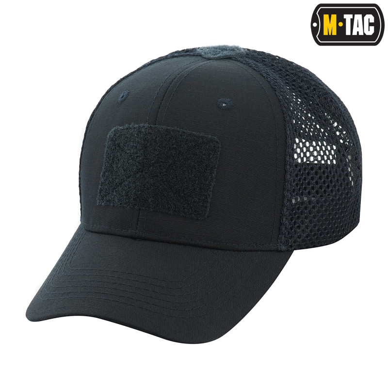 M-Tac бейсболка з липучкою та сіткою Flex ріп-стоп Dark Navy Blue (S/M)
