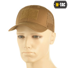 M-Tac бейсболка з липучкою та сіткою Flex ріп-стоп Coyote Brown (S/M)