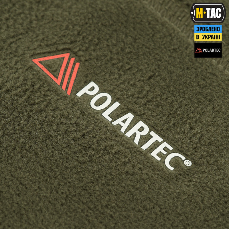 M-Tac шарф-труба анатомічний з затяжкою Polartec Army Olive
