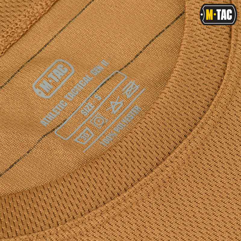 M-Tac футболка потовідвідна Athletic Tactical Gen.2 Coyote Brown