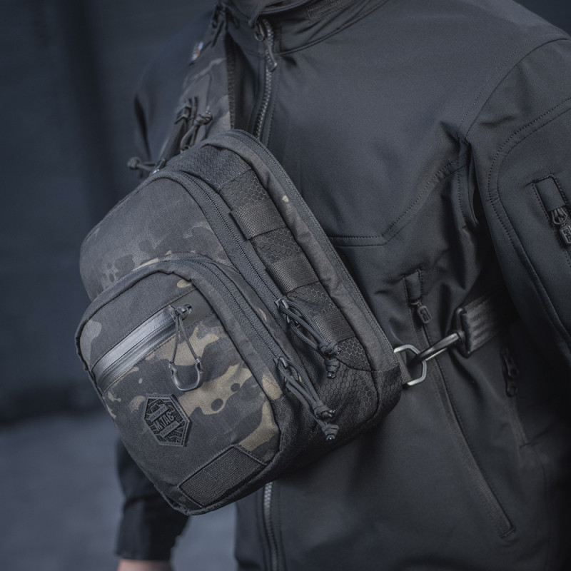 M-Tac сумка Cross Bag Slim Elite Hex Multicam Black/Black