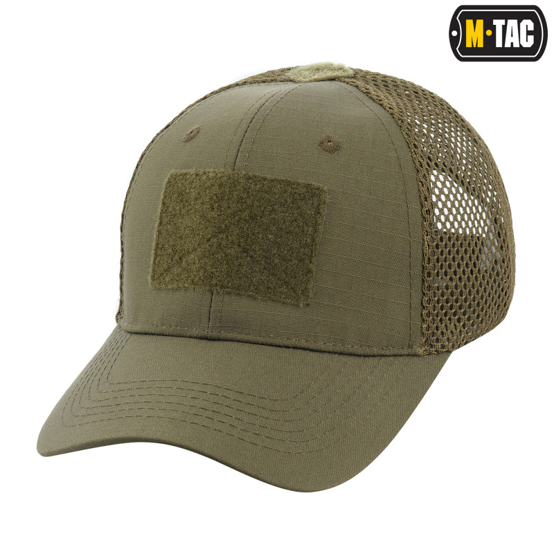 M-Tac бейсболка з липучкою та сіткою Flex ріп-стоп Dark Olive (S/M)