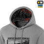 M-Tac кофта Hoodie Чорні Запорожці Cotton Hard Light Grey