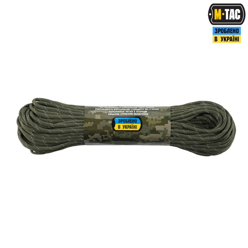 M-Tac паракорд 550 mil-spec Ranger Green Reflective 30м