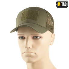 M-Tac бейсболка з липучкою та сіткою Flex ріп-стоп Dark Olive (S/M)