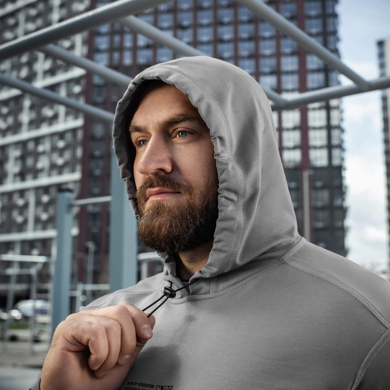 M-Tac кофта Hoodie Born by Revolution Light Grey