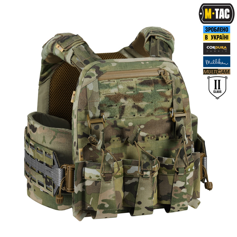 M-Tac плитоноска Cuirass Tiger Elite 2 клас захисту (розмір плити L) Multicam
