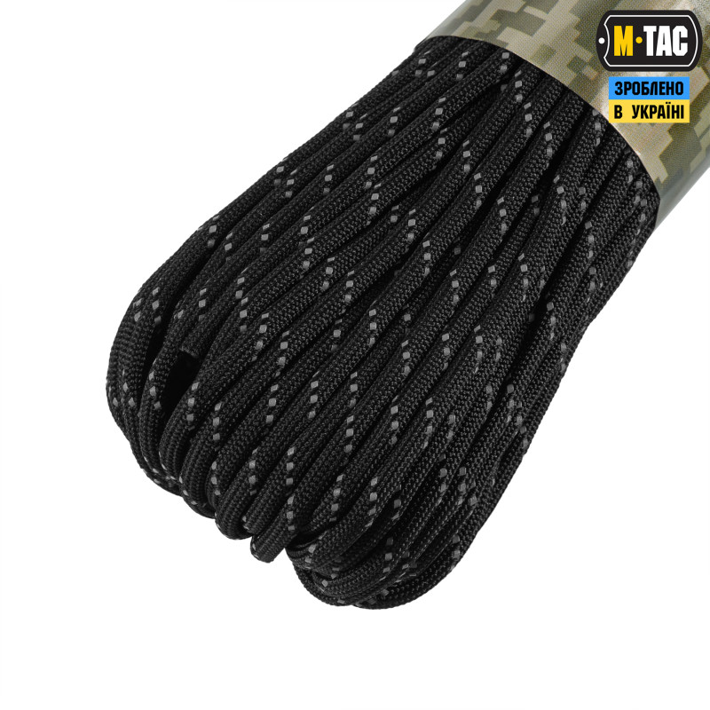M-Tac паракорд 550 mil-spec Black Reflective 30м