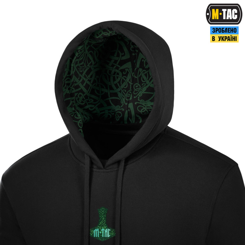 M-Tac кофта Hoodie Ragnarok Night Vision Cotton Hard Black