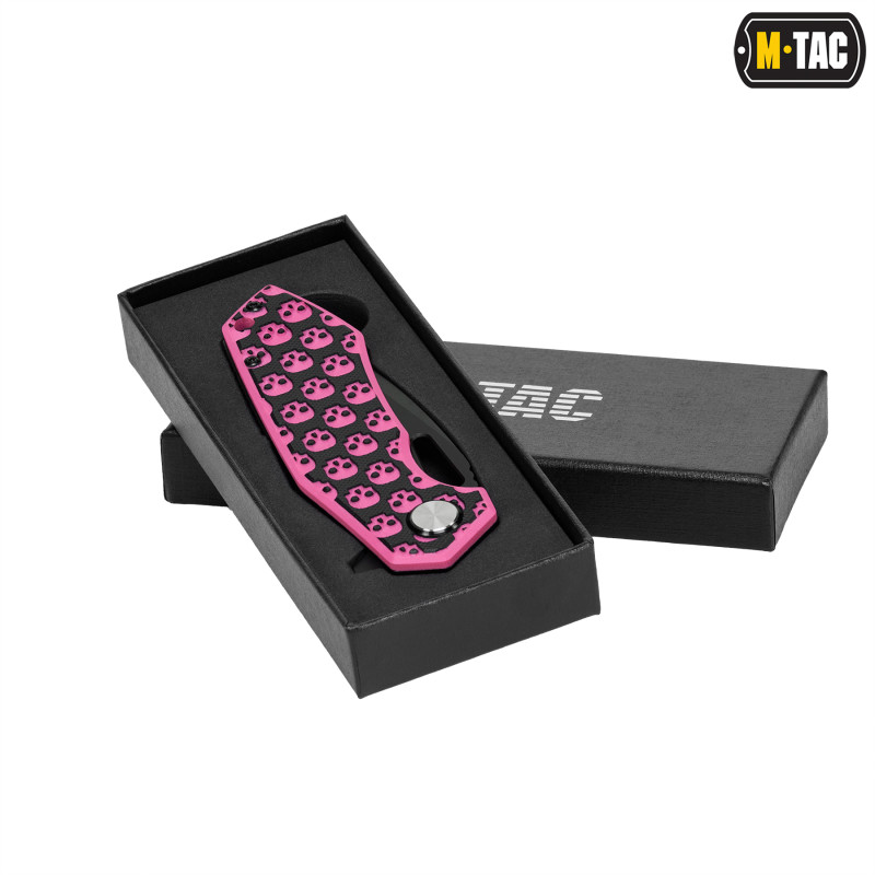 M-Tac ніж складний Type 12 Skull Black/Pink (Сорт 2)