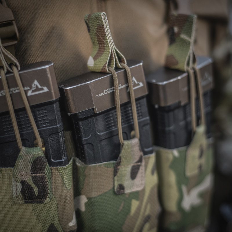 M-Tac підсумок еластичний на 3 магазина Elite Laser Cut Multicam