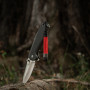 M-Tac темляк Fish&Cylindre Steel Black&Red