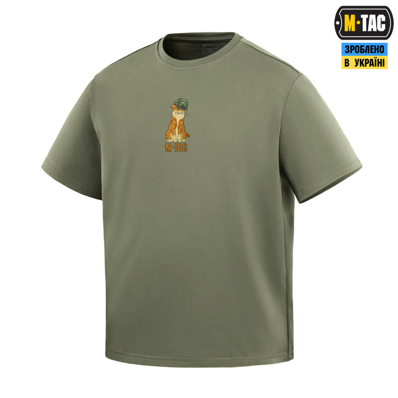 M-Tac футболка Orange Cat Cotton Hard Light Olive