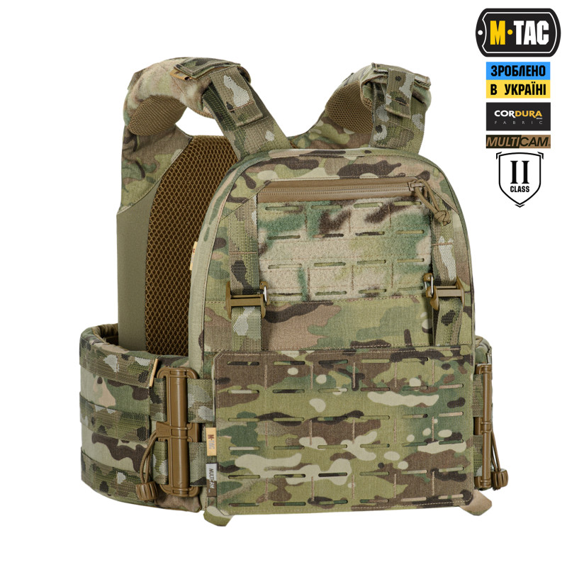 M-Tac плитоноска Cuirass Elite Gen.II 2 клас захисту (розмір плити M) Multicam