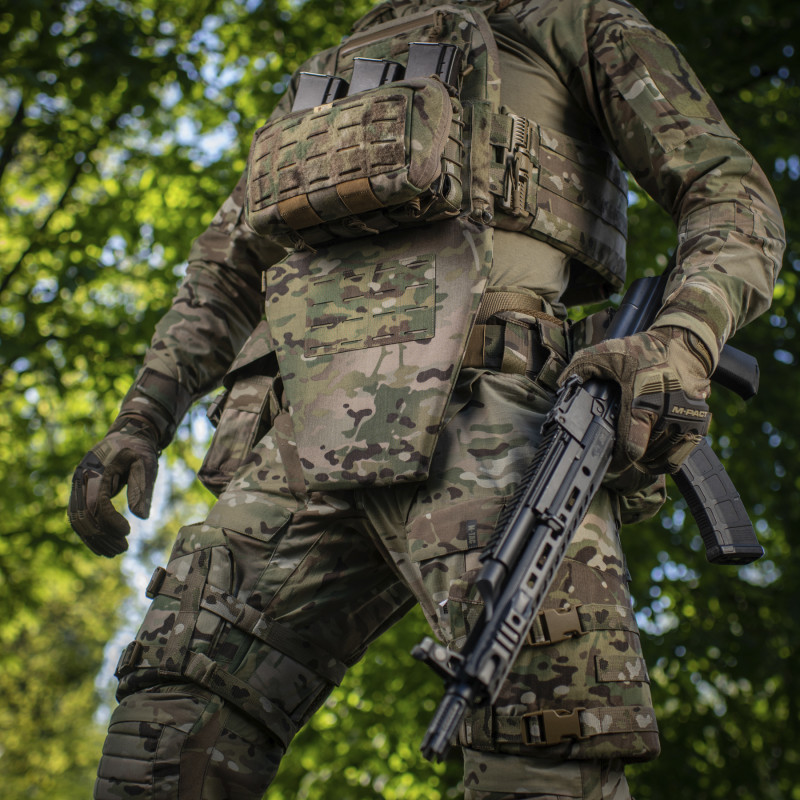 M-Tac фартух протиуламковий з балістичним пакетом 2 клас Laser Cut Multicam