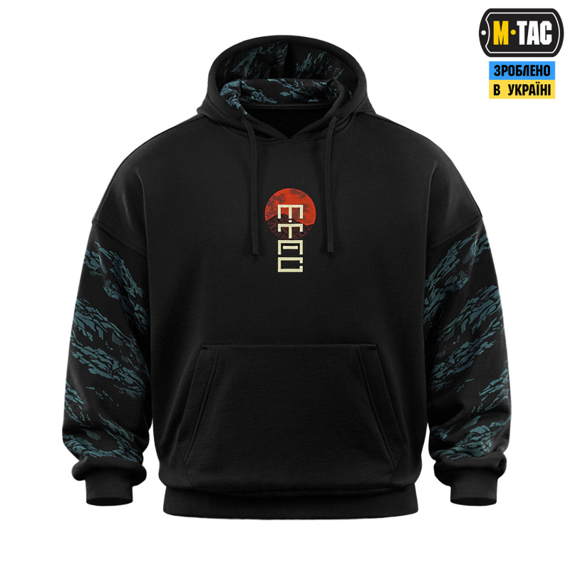 M-Tac кофта Hoodie Two samurai Oversize Cotton Hard Black