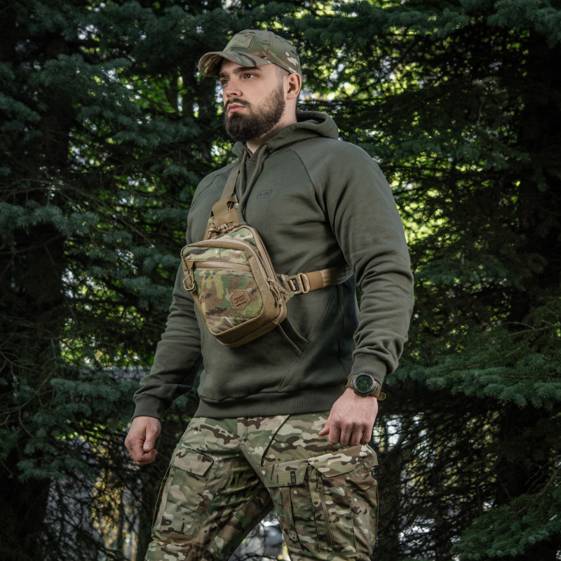 M-Tac сумка Sling Pistol Bag Elite Hex з липучкою Multicam/Coyote