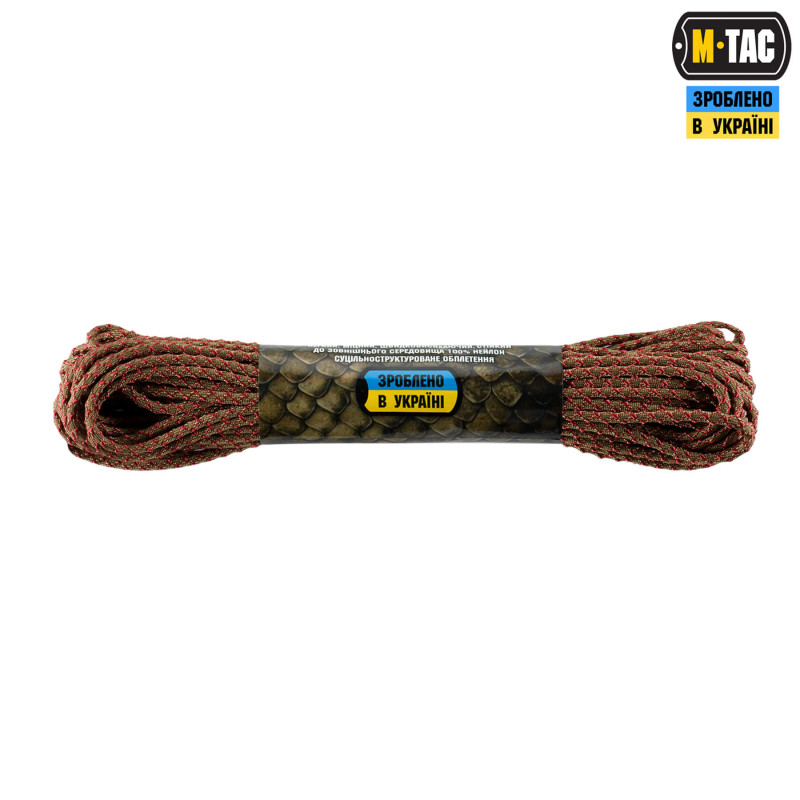 M-Tac паракорд Dragon Cord 15m Coyote/Maroon