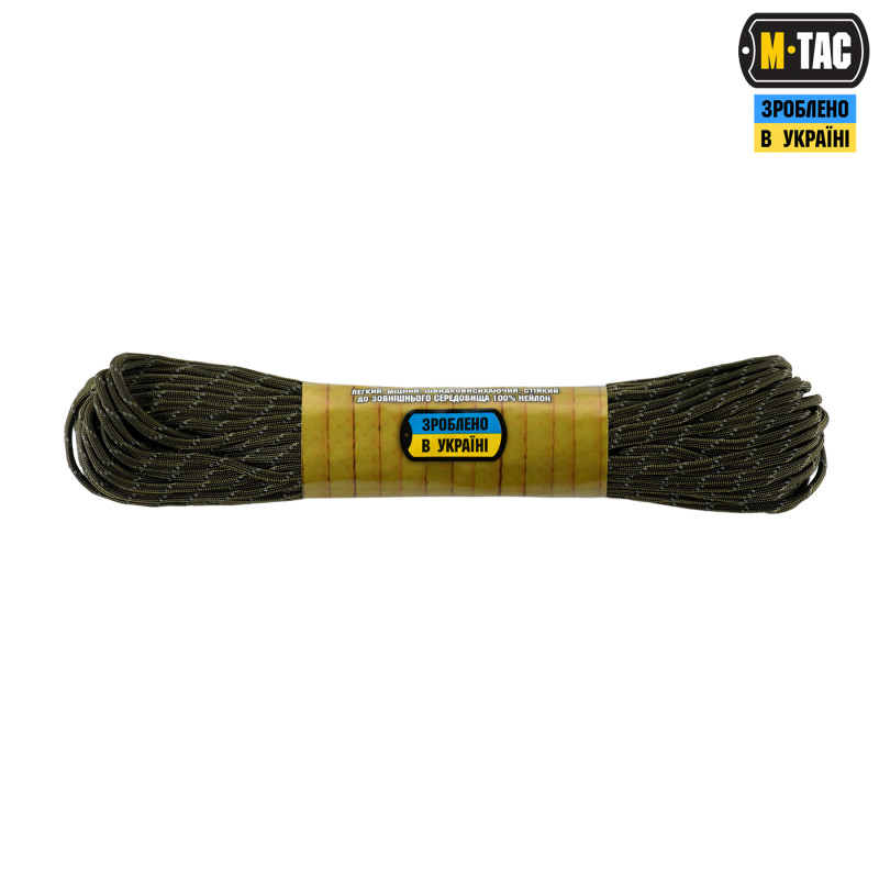 M-Tac паракорд 475 30m OD Green Reflective