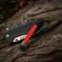 M-Tac темляк Fish&Cylindre Steel Black&Red