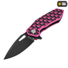 M-Tac ніж складний Type 12 Skull Black/Pink (Сорт 2)