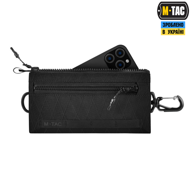 M-Tac гаманець горизонтальний з карабіном X-PAC Elite Black