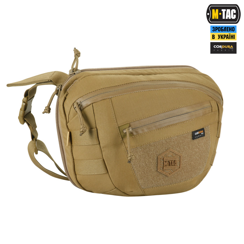 M-Tac сумка Sphaera Hardsling Bag Large з липучкою Elite Coyote