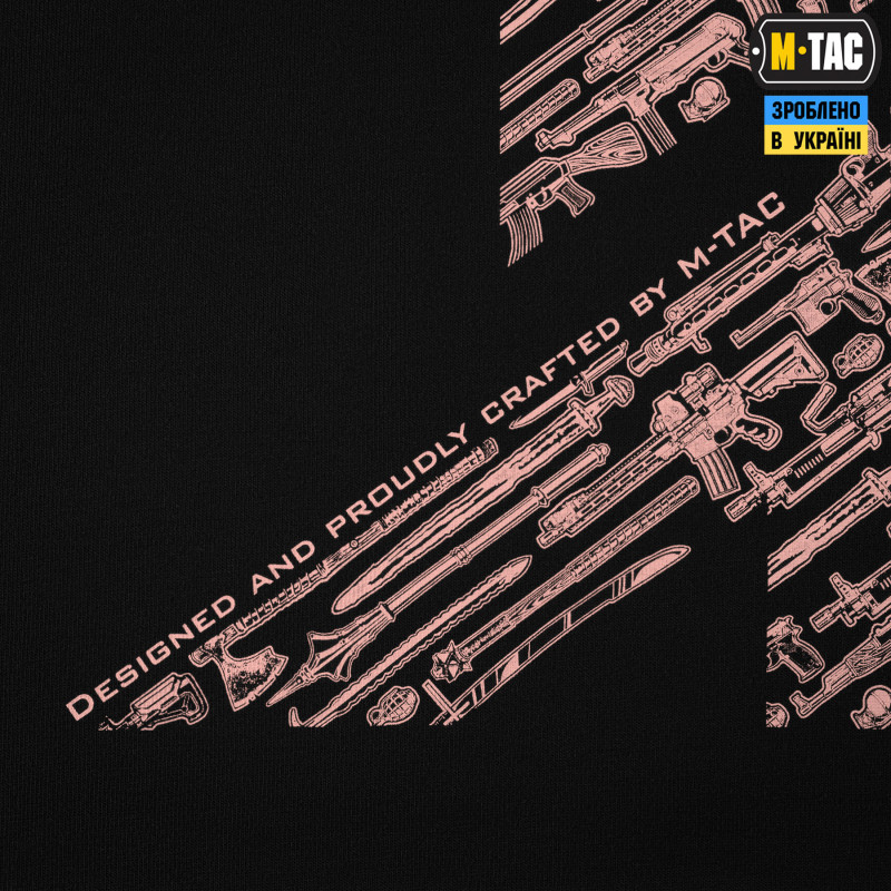 M-Tac футболка безрукавка WAR Cotton Hard Black/Ash Rose