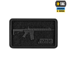 M-Tac нашивка AR-15 Velcro/PVC Black