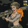 M-Tac банер Tactical girl AT-4 900x1300 Black MC