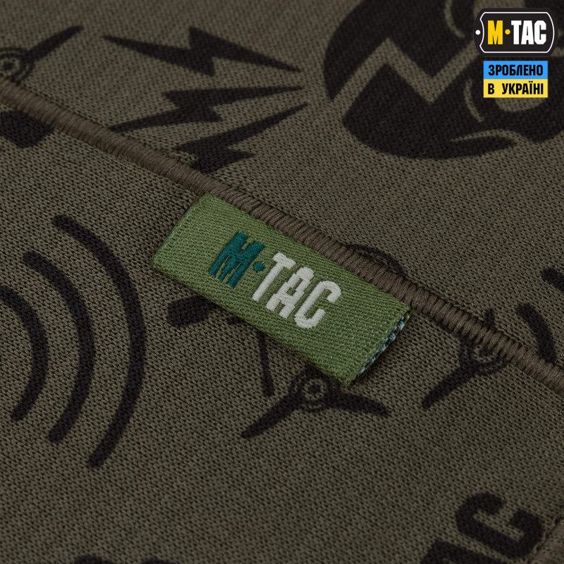 M-Tac шарф-труба мікрофліс Drone Pattern Dark Olive
