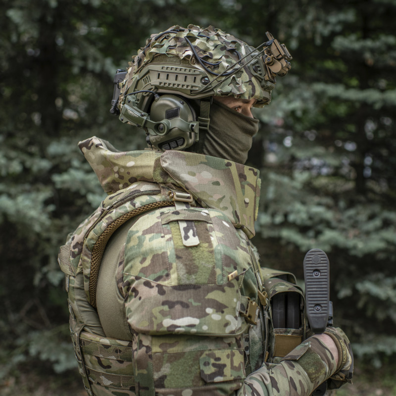 M-Tac Горжет сумісний з активними навушниками 1 клас захисту Elite Multicam
