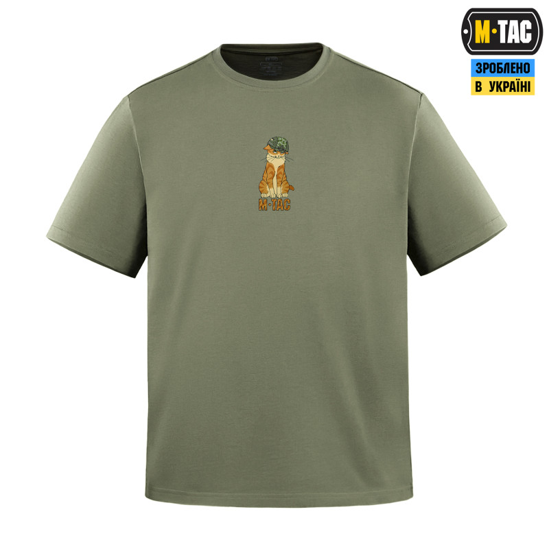 M-Tac футболка Orange Cat Cotton Hard Light Olive